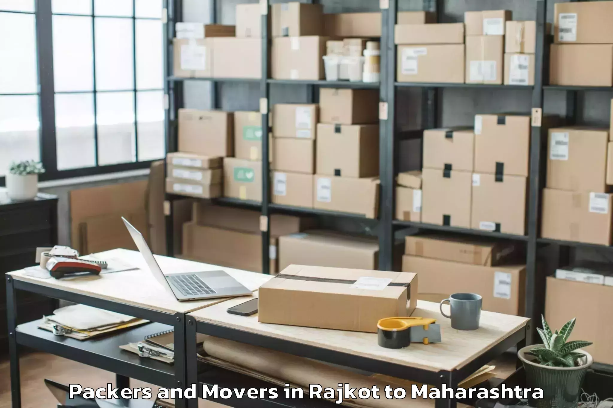 Trusted Rajkot to Dy Patil Vidyapeeth Mumbai Packers And Movers